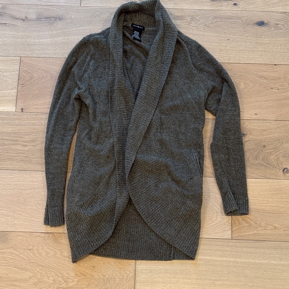 Cozy Olive Green Cardigan